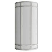 LED Decorative Wall Sconce Silver Finish Watt Selectable 15W/20W/25W - 2,400 Lumens - 9X18 Inches - Color Tunable 30/40/50K