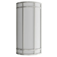 LED Decorative Wall Sconce Silver Finish Watt Selectable 15W/20W/25W - 2,400 Lumens - 9X18 Inches - Color Tunable 30/40/50K
