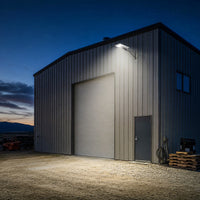Solar LED Dusk to Dawn Pole Light - 50 Watt - 5,000 Lumens - With Clamp and Arm Mounting