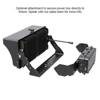 High Output LED Stadium Light - 850W - 200-480 Volts - Color Selectable 40K/50K/57K -125000 Lumen - Yoke Mount - Black Finish