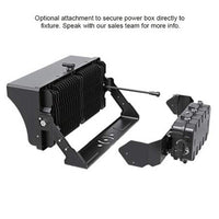 High Output LED Stadium Light - 850W - 200-480 Volts - Color Selectable 40K/50K/57K -125000 Lumen - Yoke Mount - Black Finish