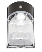 26 Watt LED Mini Wallpack With Photocell - 3500 Lumens - Color Selectable 30K/40K/50K - 120-277V - Bronze Finish