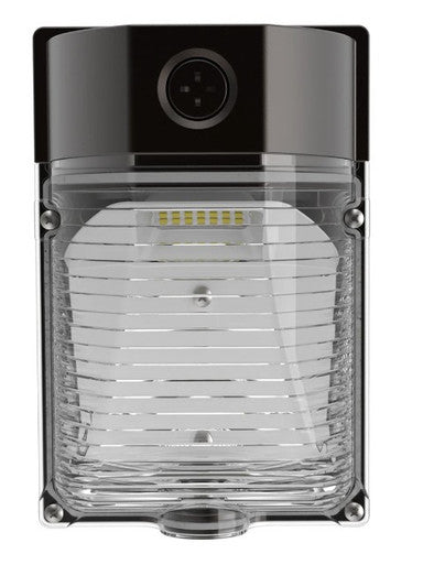 26 Watt LED Mini Wallpack With Photocell - 3500 Lumens - Color Selectable 30K/40K/50K - 120-277V - Bronze Finish