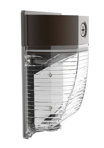 26 Watt LED Mini Wallpack With Photocell - 3500 Lumens - Color Selectable 30K/40K/50K - 120-277V - Bronze Finish