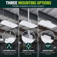 Linear High Bay LED Light - 1ft. x 2ft. - 320W/300W/280W/260W - 48000 Max Lumens - 5000K Daylight - 120-277V - Dimmable - With Motion Sensor