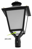 LED Decorative Post Lights - Traditional Style Pole Fixtures - 120-277V - Choose Your Wattage and Option For A Photocell