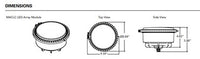 Hydrel Well Light Retrofit LED Lamp Module Only - M9700C series for Hydrel M9700, 9100 and 9350, Performance Package 4 - high, 5000K, Narrow spot, Flat Lens Clear - LED Retrofit Module Only - Driver NOT included