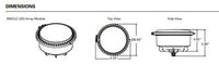 Hydrel M9700, 9100 and 9350 Retrofit LED Lamp Only - M9700C, Lamp Module - M9700C,LED,Performance Package 3 - medium,4000K,Narrow spot, Flat Lens Clear - LED Retrofit Module Only - Driver NOT included