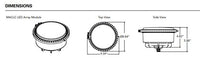 Hydrel M9700, 9100 and 9350 Retrofit LED Lamp Only - M9700C, Lamp Module - M9700C,LED,Performance Package 3 - medium,4000K,Narrow spot, Flat Lens Clear - LED Retrofit Module Only - Driver NOT included