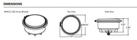 Hydrel M9700, 9100 and 9350 Retrofit LED Lamp Only - M9700C, LED, Performance Package 4 - high, 4000K, Narrow spot, Flat Lens Clear, 10° Tilt - LED Retrofit Module Only - Driver NOT included