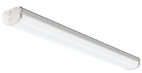 4FT LED Wraparound, Nominal 4000 LM, Curved,  linear prismatic, Generic dimming driver (0-10v),  dims to 10%, Emergency battery pack,  10W Linear Constant Power, 80+ CRI,  3500K