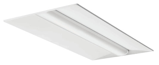 Basket LED lensed troffer 2x4, Nominal 4000 LM, Square,  smooth with trim ring, Generic dimming driver (0-10v),  dims to 1%, 80+ CRI,  4000K