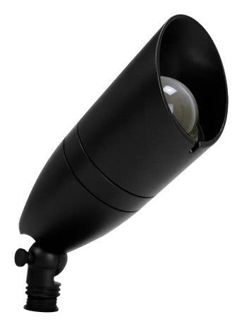 LED Slim Spot Light Fixtures - Landscape Light Fixtures Available With or Without a Shroud and Multiple Finishes
