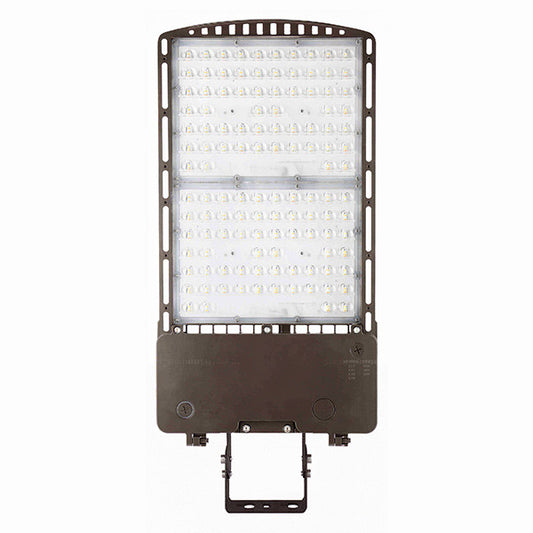 LED Parking Lot Area Light - 400W/360W/320W/300W Watt Selectable - 61000 Max Lumens - Trunnion Mount - Color Selectable 40K/50K - 120-277V - Bronze Finish
