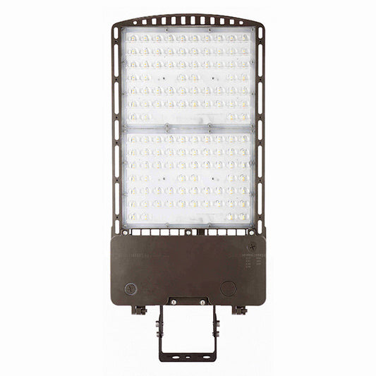 LED Parking Lot Area Light - 400W/360W/320W/300W Watt Selectable - 61000 Max Lumens - Trunnion Mount - Color Selectable 40K/50K - 347-480V - Bronze Finish