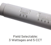 LED T8 Lamp - 8 Foot - 2 Quick Connect 4 Foot Tubes - Ballast Bypass Single Sided Wiring - Watt Selectable 24/32/40W - Color Temperature Selectable 30K/35K/40/50K/65K - 120-277V - Single Pin and HO End caps Included