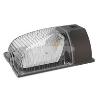 26 Watt LED Mini Wallpack With Photocell - 3500 Lumens - Color Selectable 30K/40K/50K - 120-277V - Bronze Finish