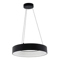 LED Halo Pendant With Up/Down Lights - Suspended Indoor Pendant Fixtures - Multiple Size and Finish Options