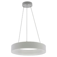 LED Halo Pendant With Up/Down Lights - Suspended Indoor Pendant Fixtures - Multiple Size and Finish Options