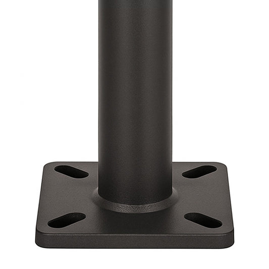 25 Foot Round Pole For Surface Mount - Steel With Bronze Finish - 4 Inch Diameter