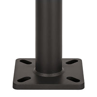 15 Foot Round Pole For Surface Mount - Steel With Bronze Finish - 4 Inch Diameter