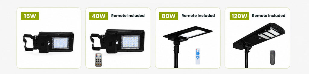 LED Dusk to Dawn Outdoor Solar Lights - Post or Wall Mounted - Choose from Multiple Wattages