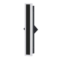 Decorative Edge Lit LED Wall Sconce - 48in.X3in. - 36 Watt - Max Lumens 2886 - Color Temperature Selectable 30K/40K/50K - 120-277V - Black Finish