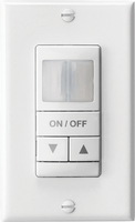 Wall Switch Sensor, Passive Dual Technology, Low Voltage, Raise/Lower Dimming, Light Almond