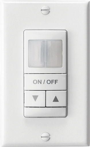 Wall Switch Sensor, Low Voltage, Raise/Lower Dimming, Light Almond