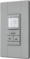 Aesthetic Wall Switch Occupancy Sensor, Passive Dual Technology, Low Voltage, Gray