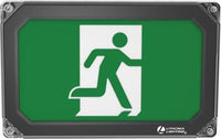 Indura NEMA 4x Running Man Sign,Black,120-347VAC