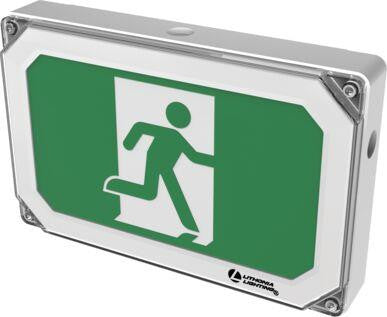 Indura NEMA 4x Running Man Sign,White,120-347VAC