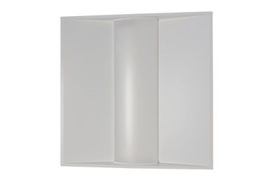 LED Basket Troffer - Selectable 20/25/30 Watt - Recessed Drop Ceiling Mount - 2500-3750 Lumens - Color Selectable 35K/40K/50K - 120-277V - White Finish - Dimmable - With Emergency Battery Back Up