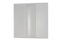 LED Basket Troffer - Selectable 20/25/30 Watt - Recessed Drop Ceiling Mount - 2500-3750 Lumens - Color Selectable 35K/40K/50K - 120-277V - White Finish - Dimmable - With Emergency Battery Back Up