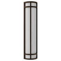 LED Decorative Wall Sconce Bronze Finish 25 Watt - 1,800 Lumens - 6X24 Inches - Color Tunable 30/40/50K