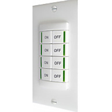 Low Voltage Push-Button Wallpod, Four Pole, Light Almond