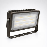 LED Outdoor Flood Light - 51 Watt - Trunnion Mount - 7000 Lumens - Color Selectable 35K/40/50K - 120-277V - Bronze Finish