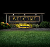 LED Sign Light - 2 Foot - 50 Watts - 3000K Soft Light - 120-277V - Black Finish