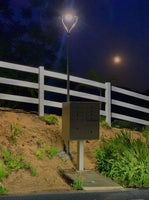 Designer Bell LED Solar Post Lights - Decorative Pole Lighting With Multiple Mounting Options