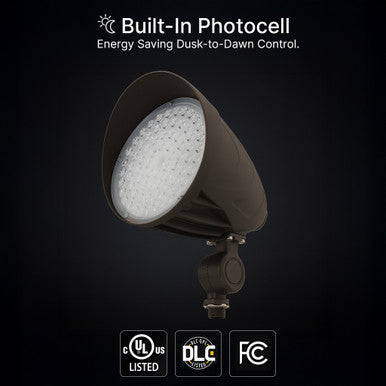 LED Landscape Light with Knuckle Mount - Watt Selectable 20W/26W/35W - 5000 Max Lumens - Color Selectable 30K/40K/50K/ - 120-277V