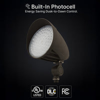 LED Landscape Light with Knuckle Mount - Watt Selectable 20W/26W/35W - 5000 Max Lumens - Color Selectable 30K/40K/50K/ - 120-277V