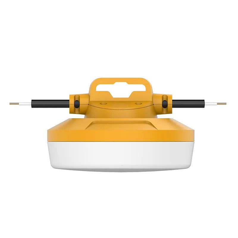 LED Construction String Lights - 50 Foot Length - 50 Total Watts - 6000 Total Lumens - 120-277V - Yellow Finish