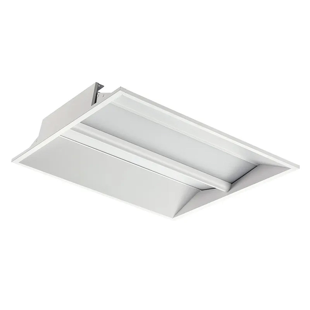 Edge-Lit Wing LED Troffer - Multiwatt 24W/36W - Max 4100 Lumens - 2X2 Foot - Color Tunable 30/35/40/50K - Aperture Optics - Standard Drop Ceiling Mount - 120-277V