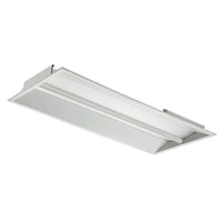 Edge-Lit Wing LED Troffer - Multiwatt 42W/50W - Max 5700 Lumens - 2X4 Foot - Color Tunable 30/35/40/50K - Aperture Optics - Standard Drop Ceiling Mount - 120-277V