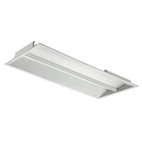 Edge-Lit Wing LED Troffer - Multiwatt 42W/50W - Max 5700 Lumens - 2X4 Foot - Color Tunable 30/35/40/50K - Aperture Optics - Standard Drop Ceiling Mount - 120-277V