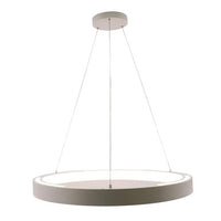 LED Hollow Circle Pendant - 36 Inch - Up-Down Light - 80 Watt - Color Selectable 27K/30K/35K/40K/50K - 120-277V - White Finish