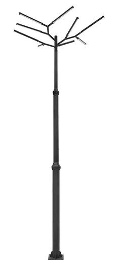 LED Tree Of Light - 9 Light Configuration - 225 Watt 28125 Lumens - 120-277V - Color Temperature Selectable 30K/40K/50K - Black Finish
