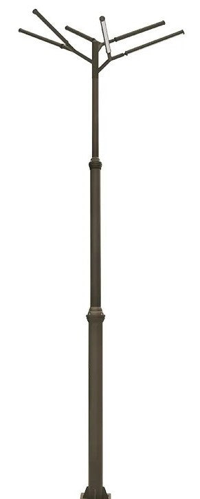 LED Tree Of Light - 6 Light Configuration - 150 Watt 18750 Lumens - 120-277V - Color Temperature Selectable 30K/40K/50K - Bronze Finish