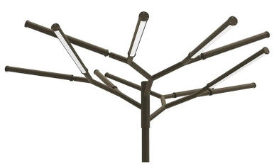 LED Tree Of Light - 9 Light Configuration - 225 Watt 28125 Lumens - 120-277V - Color Temperature Selectable 30K/40K/50K - Bronze Finish