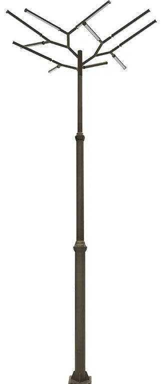 LED Tree Of Light - 9 Light Configuration - 225 Watt 28125 Lumens - 120-277V - Color Temperature Selectable 30K/40K/50K - Bronze Finish